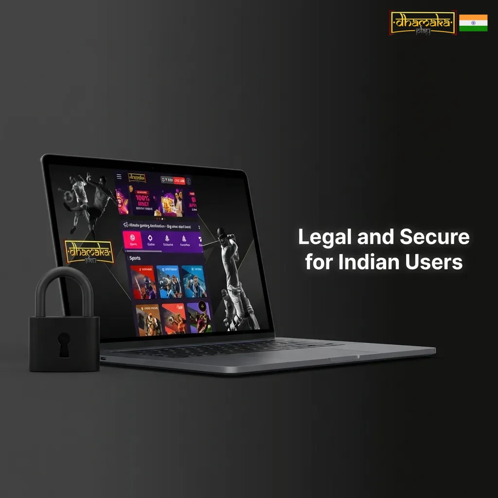 Dhamakaplay security features: Curaçao license, SSL encryption, and INR payment options for Indian users