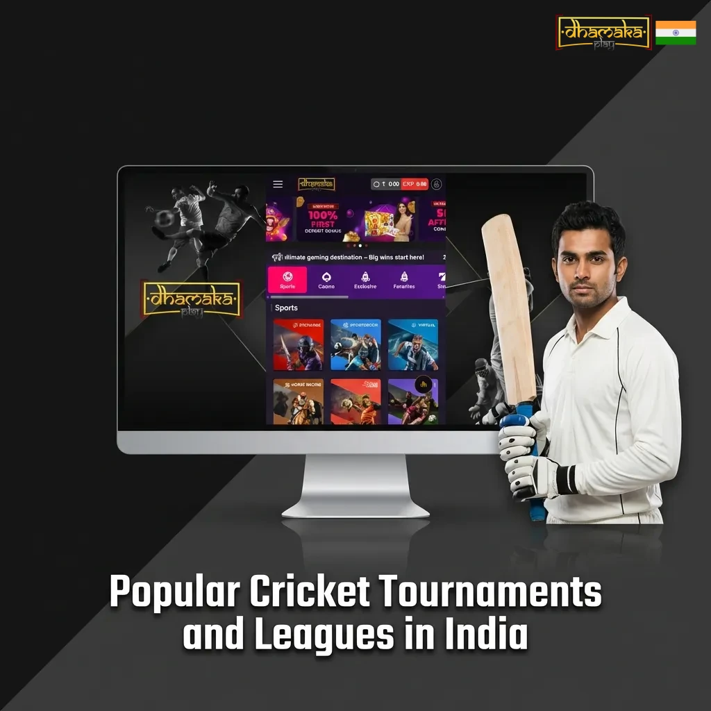 Cricket fans watching IPL, World Cup, and other major tournaments on Dhamakaplay betting platform