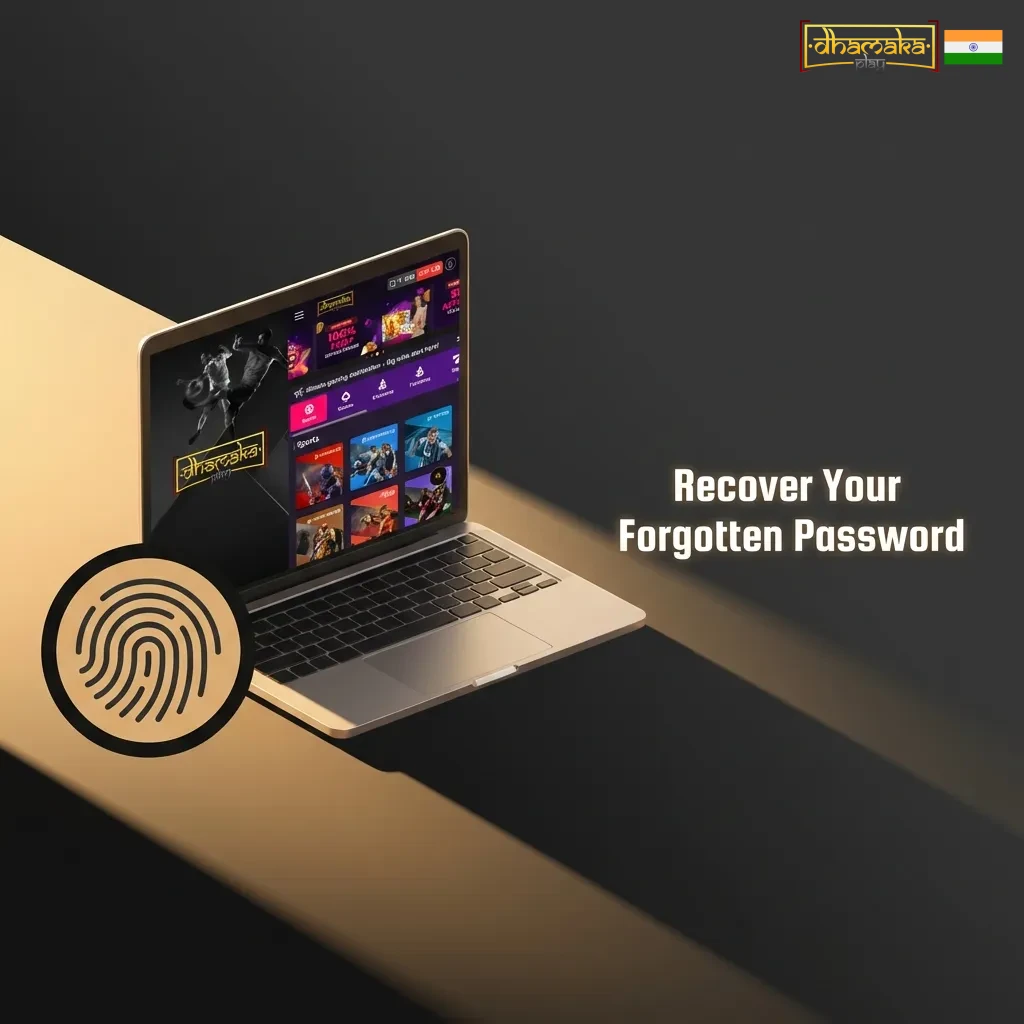Password reset process showing steps from clicking 'Forgot Password' to creating new login credentials.
