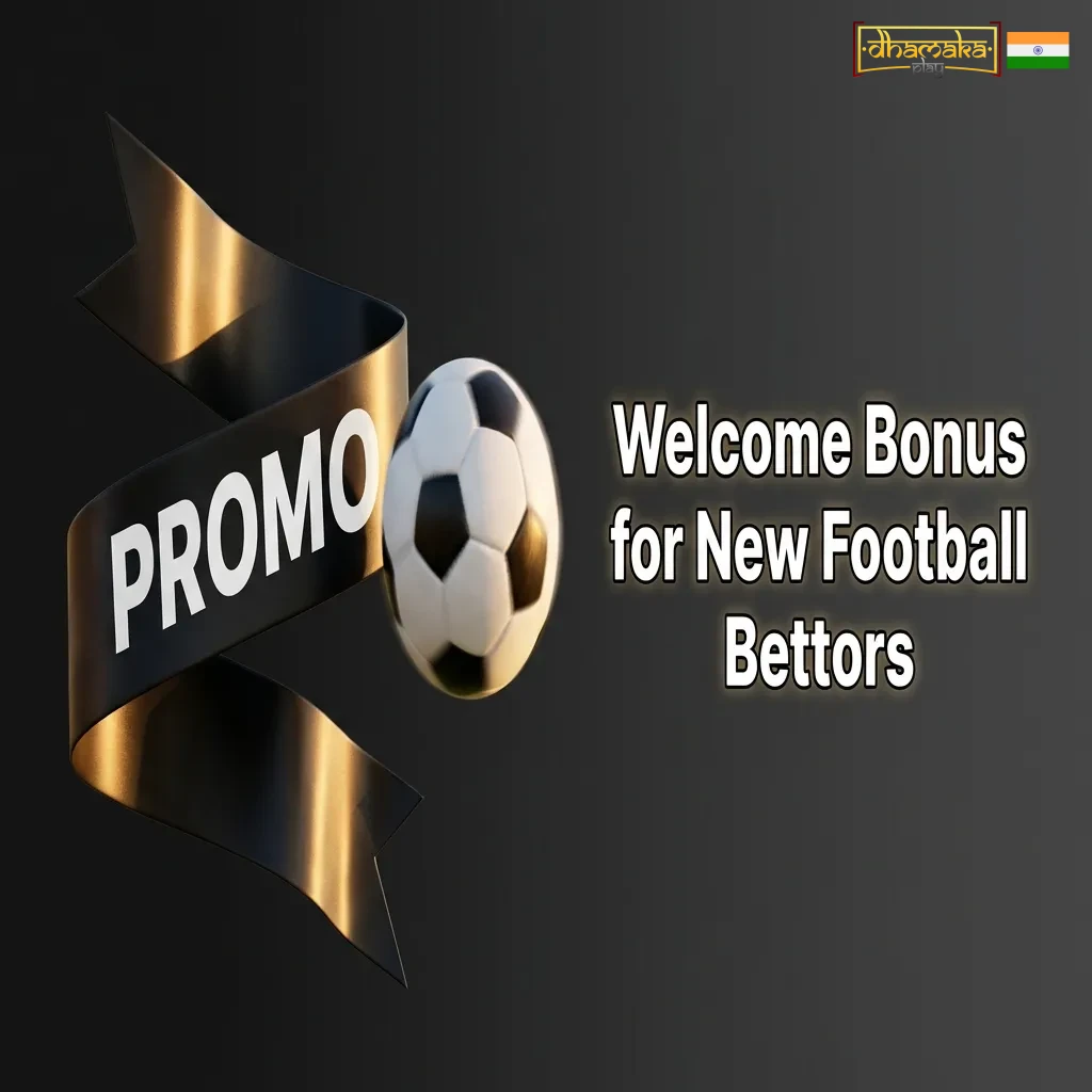 Three-tier welcome bonus for football bettors showing 50%, 75%, and 100% deposit match offers up to ₹5,000 each